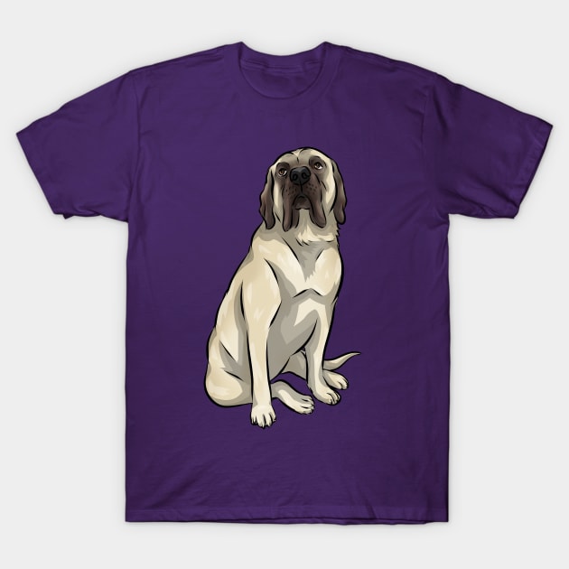 Cute English Mastiff Dog | Fawn T-Shirt by Shirin Illustration